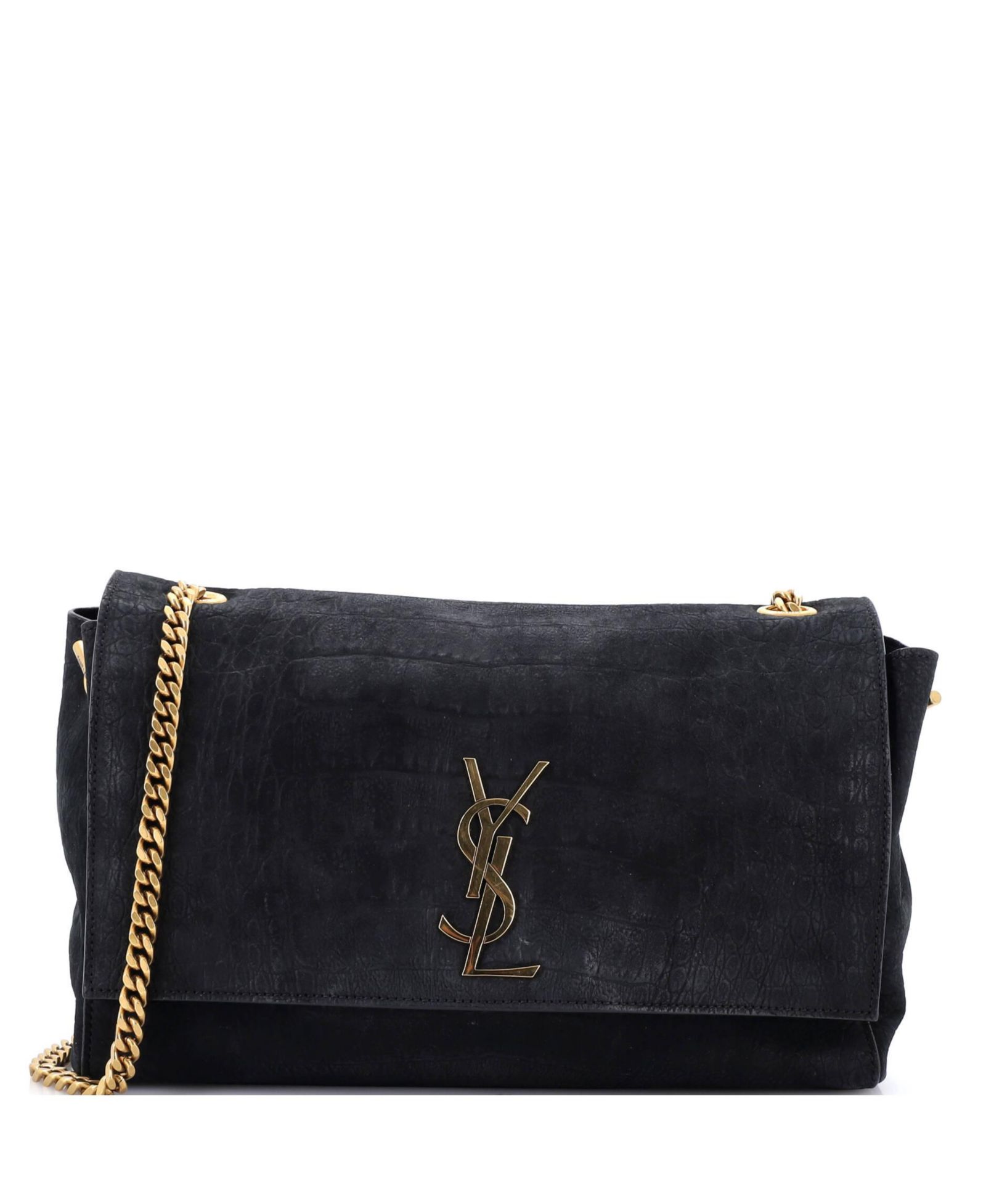 Сумка через плечо Pre-Owned Saint Laurent Classic Monogram Reversible Nubuck and Suede