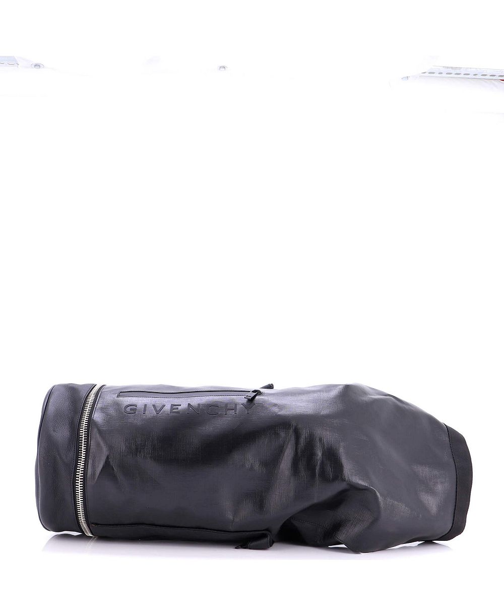 Pre-Owned Givenchy Large Jaw Bag Coated Canvas with Leather