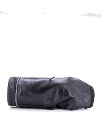 Сумка Givenchy Large Jaw из лакированной ткани с кожаной отделкой, б/у