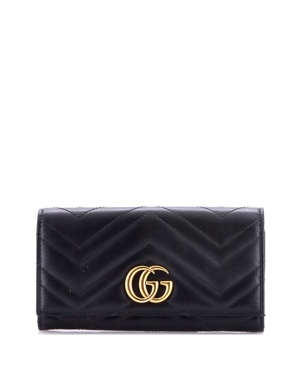 Кошелек Gucci GG Marmont Continental Matelasse Leather б/у