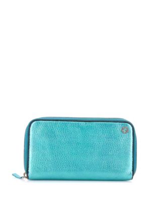 Pre-Owned Gucci GG Marmont Zip Around Wallet Leather