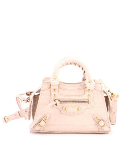 Сумка Pre-Owned Balenciaga Nano Neo Classic City Embossed Leather