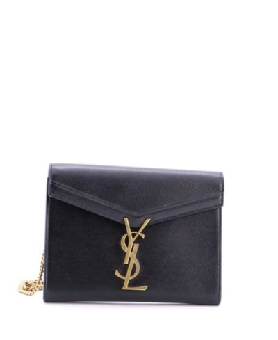 Pre-Owned Saint Laurent Small Cassandra Chain Shoulder Bag Leather