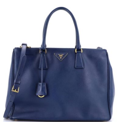 Pre-Owned Prada большая сумка-тоут Saffiano Leather Double Zip Lux