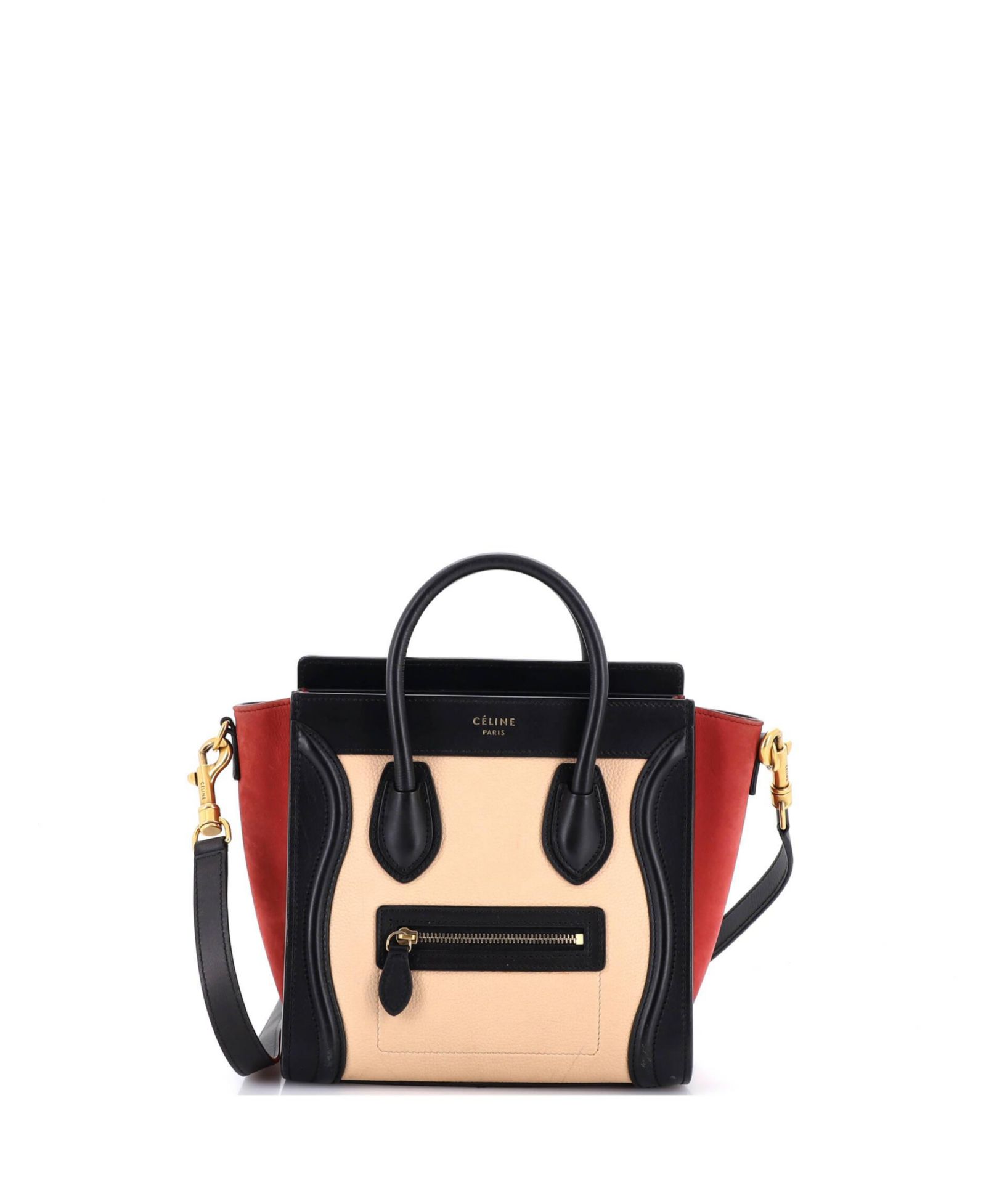 Сумка Celine Nano Tricolor из кожи, б/у