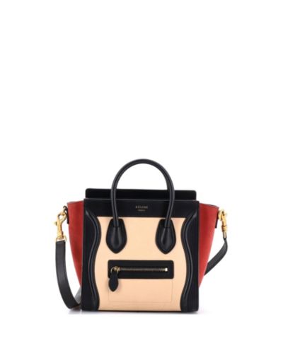 Сумка Celine Nano Tricolor из кожи, б/у