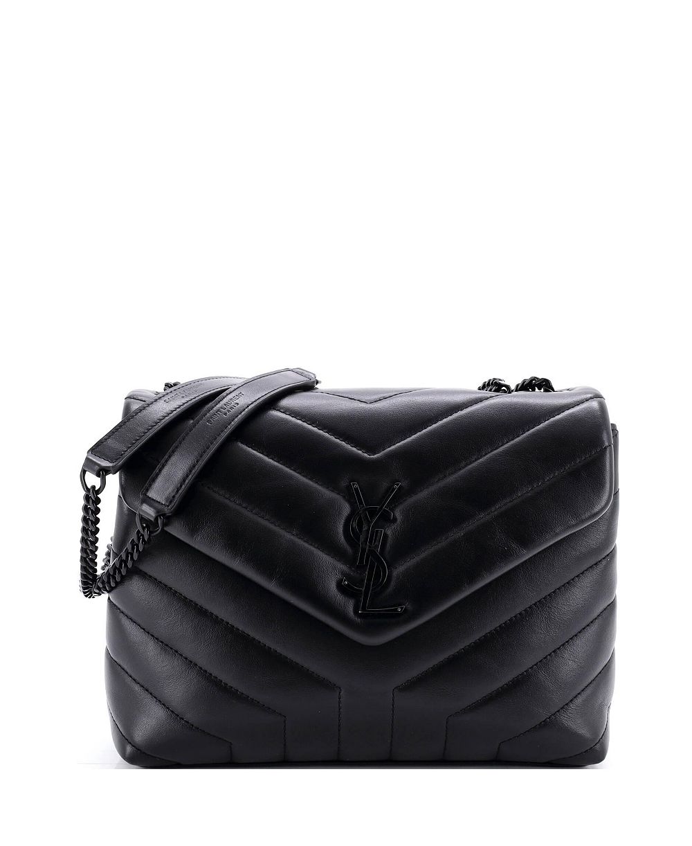 Pre-Owned Saint Laurent Small Loulou Shoulder Bag Matelasse Chevron Leather