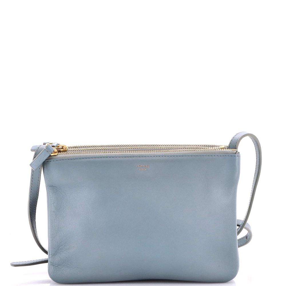 Pre-Owned Celine Small Trio Crossbody Bag Leather