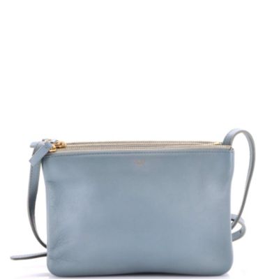 Pre-Owned Celine Small Trio Crossbody Bag Leather