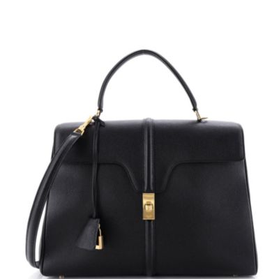 Сумка Celine Medium 16 Top Handle из зернистой телячьей кожи, б/у