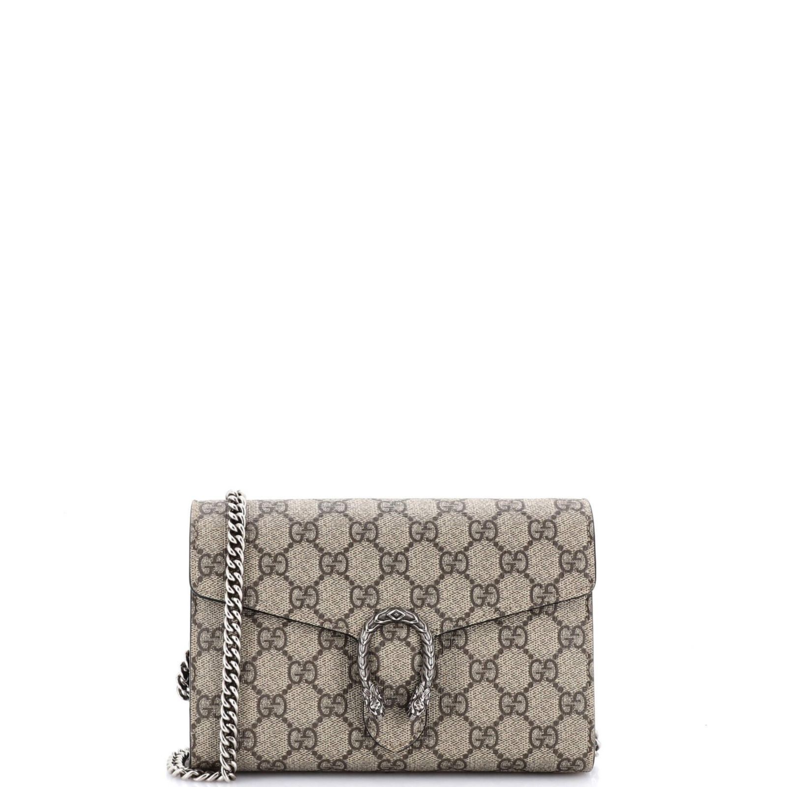 Pre-Owned Gucci Small Dionysus Chain Wallet GG Coated Canvas