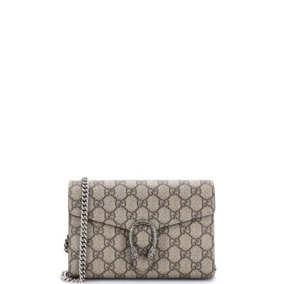 Pre-Owned Gucci Small Dionysus Chain Wallet GG Coated Canvas