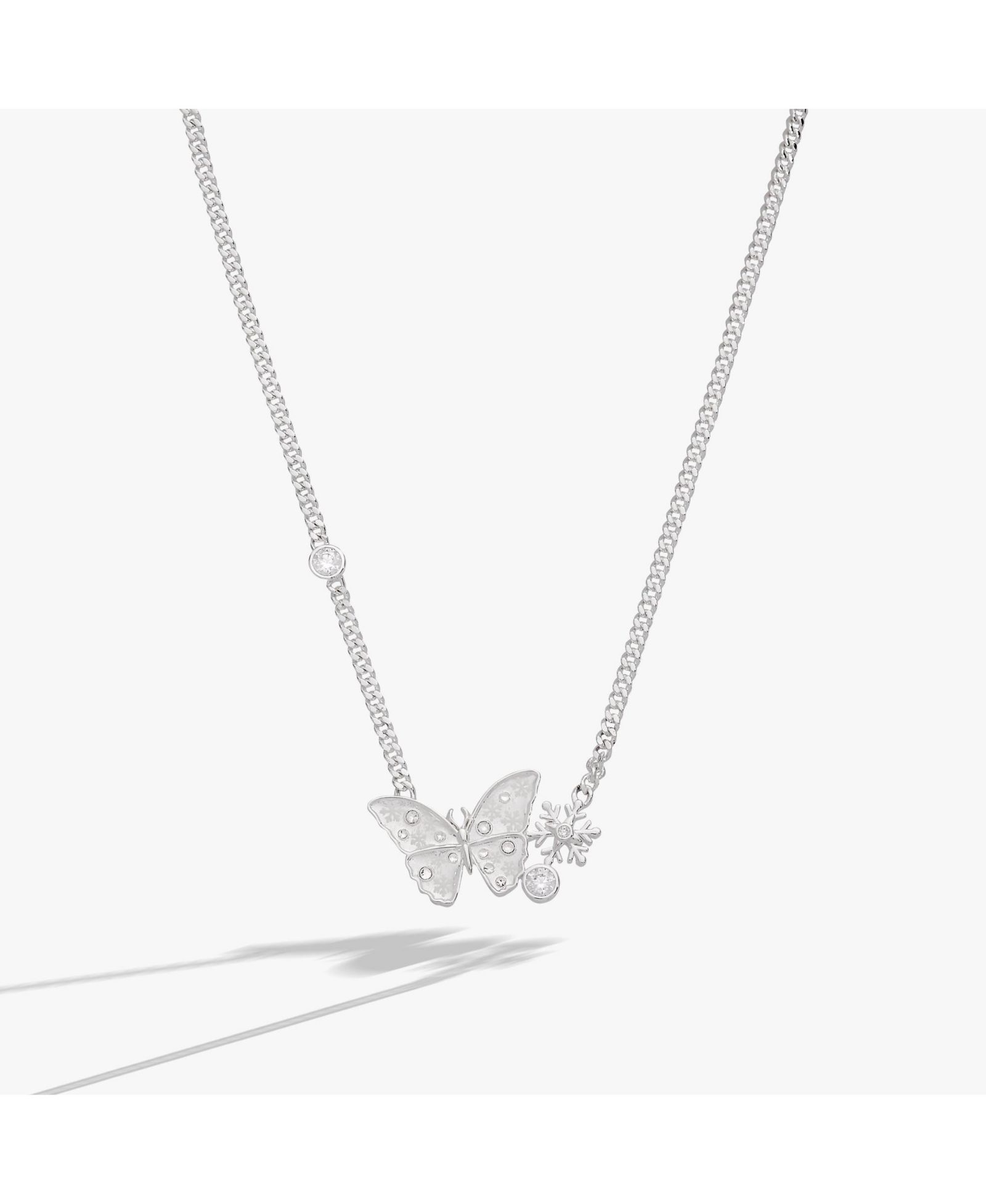 Подвеска Alex and Ani Glass Butterfly с инлайном