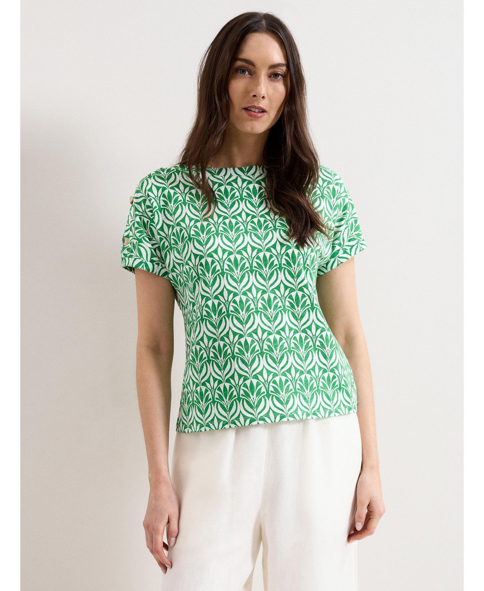Женский топ Phase Eight Suzie с коротким рукавом и воротником лодочкой