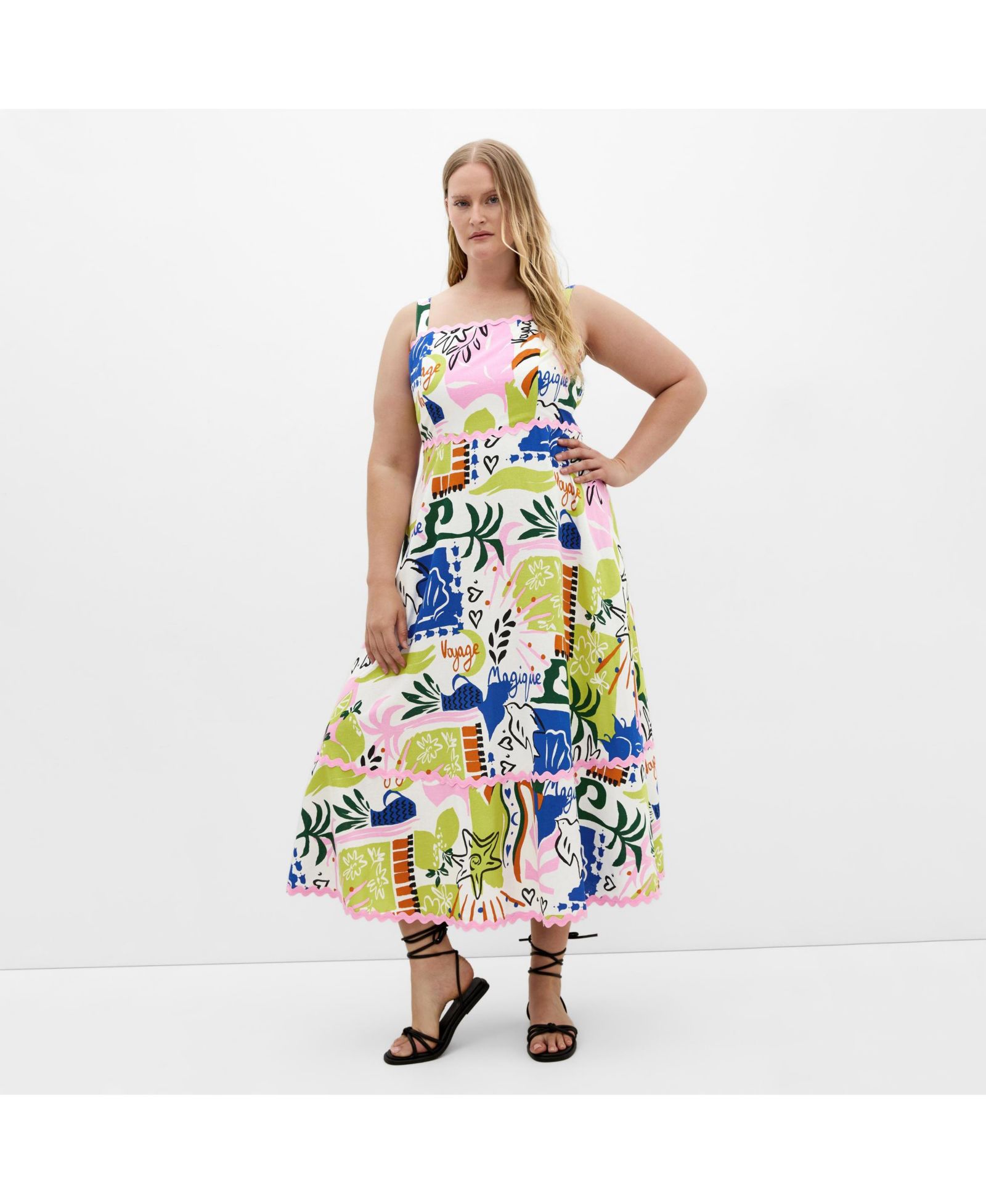 Женское платье макси CITY CHIC Shani Print