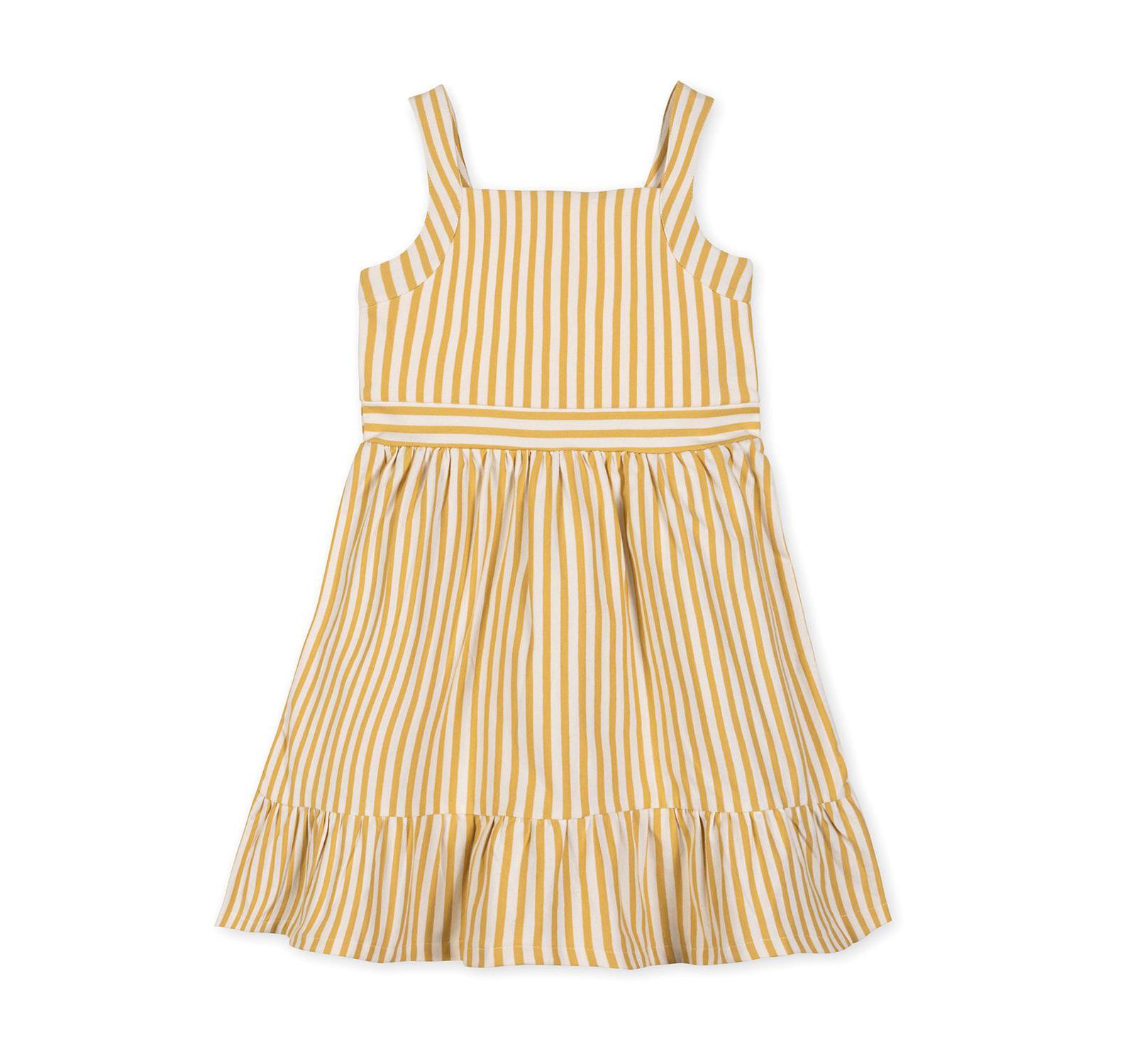 Детское летнее платье Hope & Henry Organic Knit Tank Sundress с воланами
