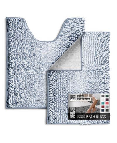 Hearth & Harbor Набор ковриков для ванной Hearth & Harbor Chenille Bath Rug 2-Piece Set