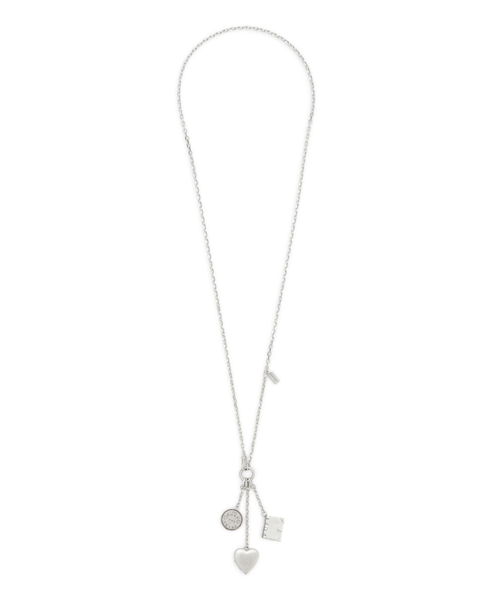 Подвеска COACH Silver Runway Heart Charm