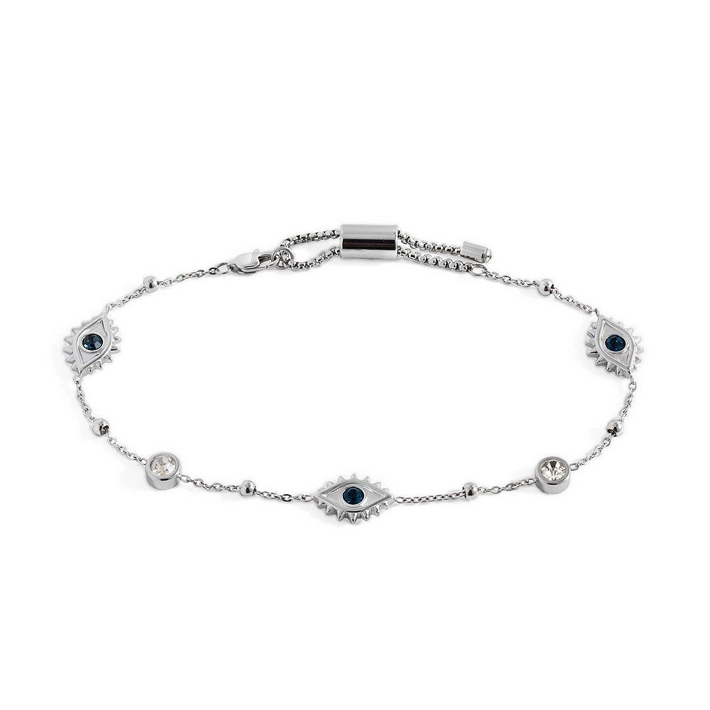 Анклет Alex and Ani с кристаллом в виде злого глаза