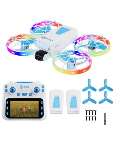 Contixo F27 Halo Mini Foldable Drone с дистанционным управлением, LED Lights, 720P Camera