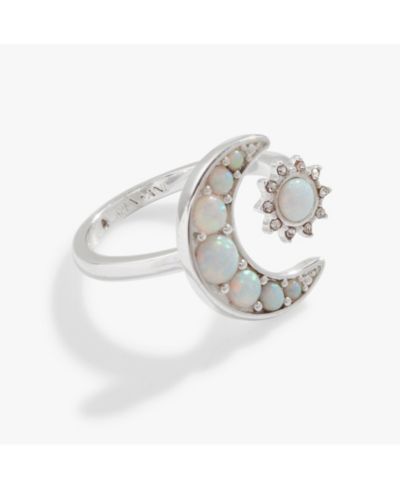Кольцо Alex and Ani Moon Sun Opal