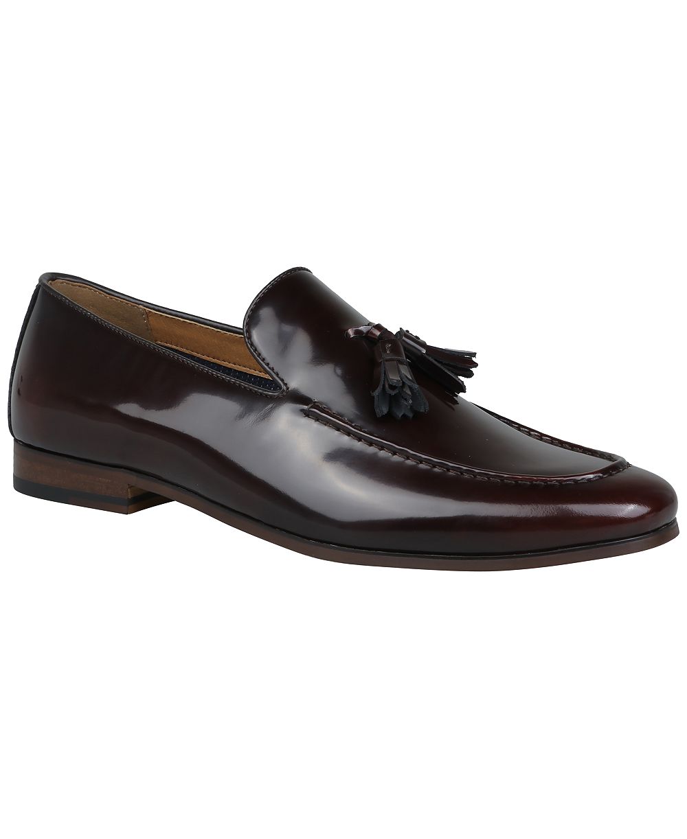 Bar III Men's Genuine Leather Tassel Loafers