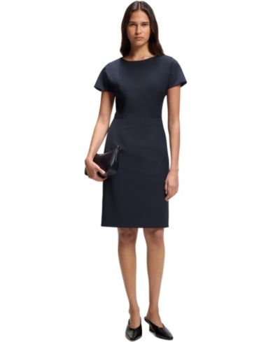 BOSS by Hugo Boss Women's Stretch Wool Slim-Fit Dress