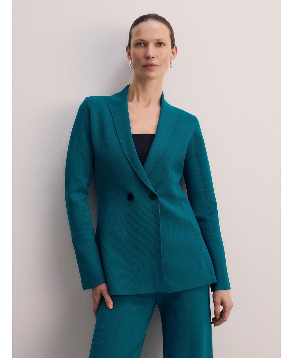 The Fold Women's Somerton Sculpt Knit Blazer