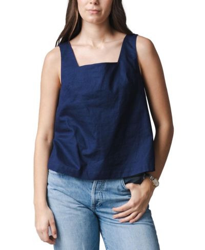 Танктоп Hope & Henry Women's Linen Square Neck