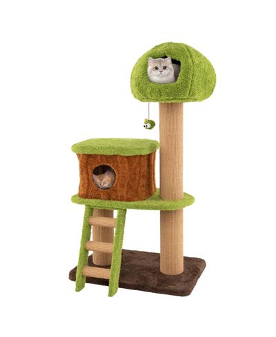 COZITO Cat Tree with Mushroom Nest Condo and Climbing Ladder