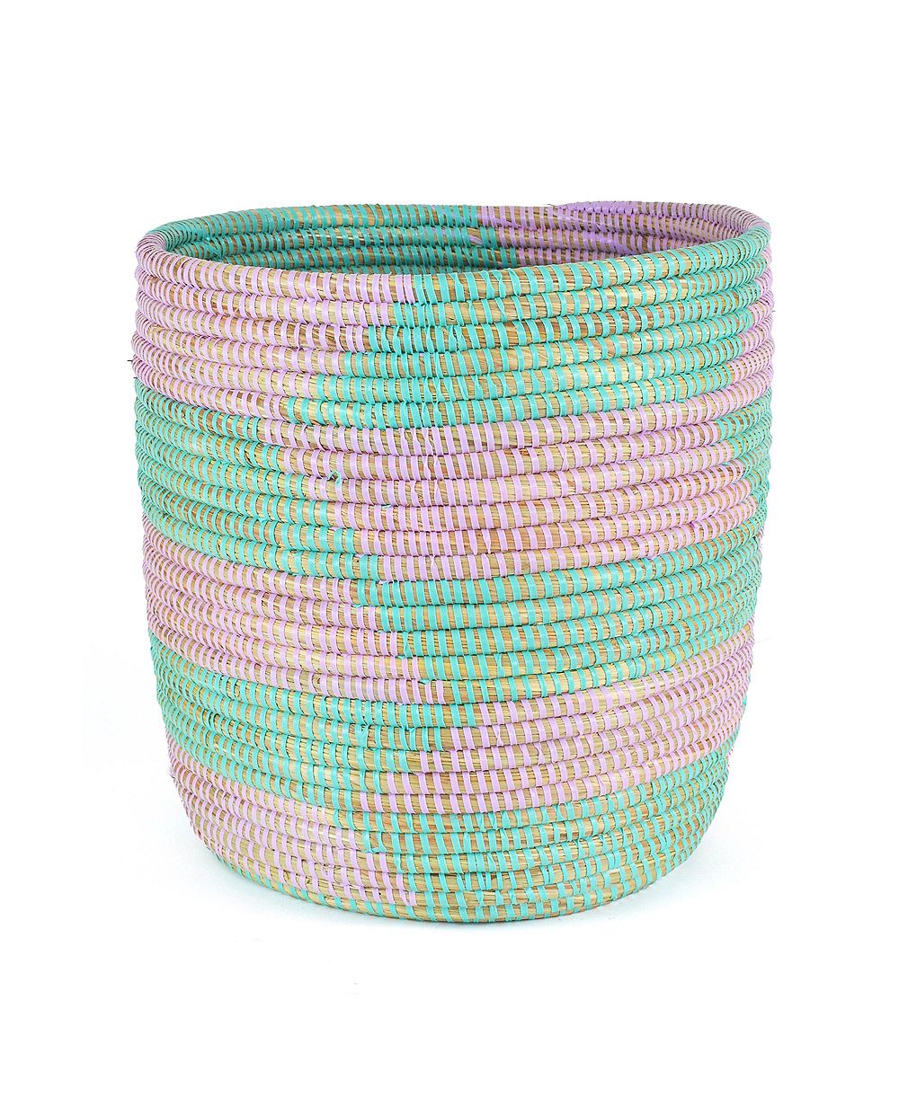 African Modern African Modern Herringbone Bath Bin Basket