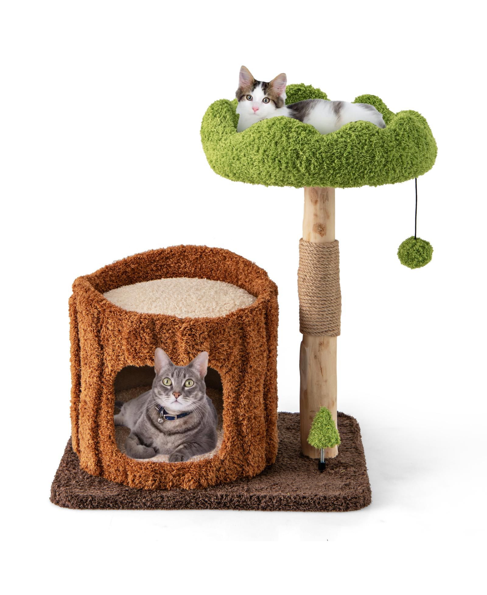 COZITO Cat Tree Multi-Level with Scratching Posts and Top Perch