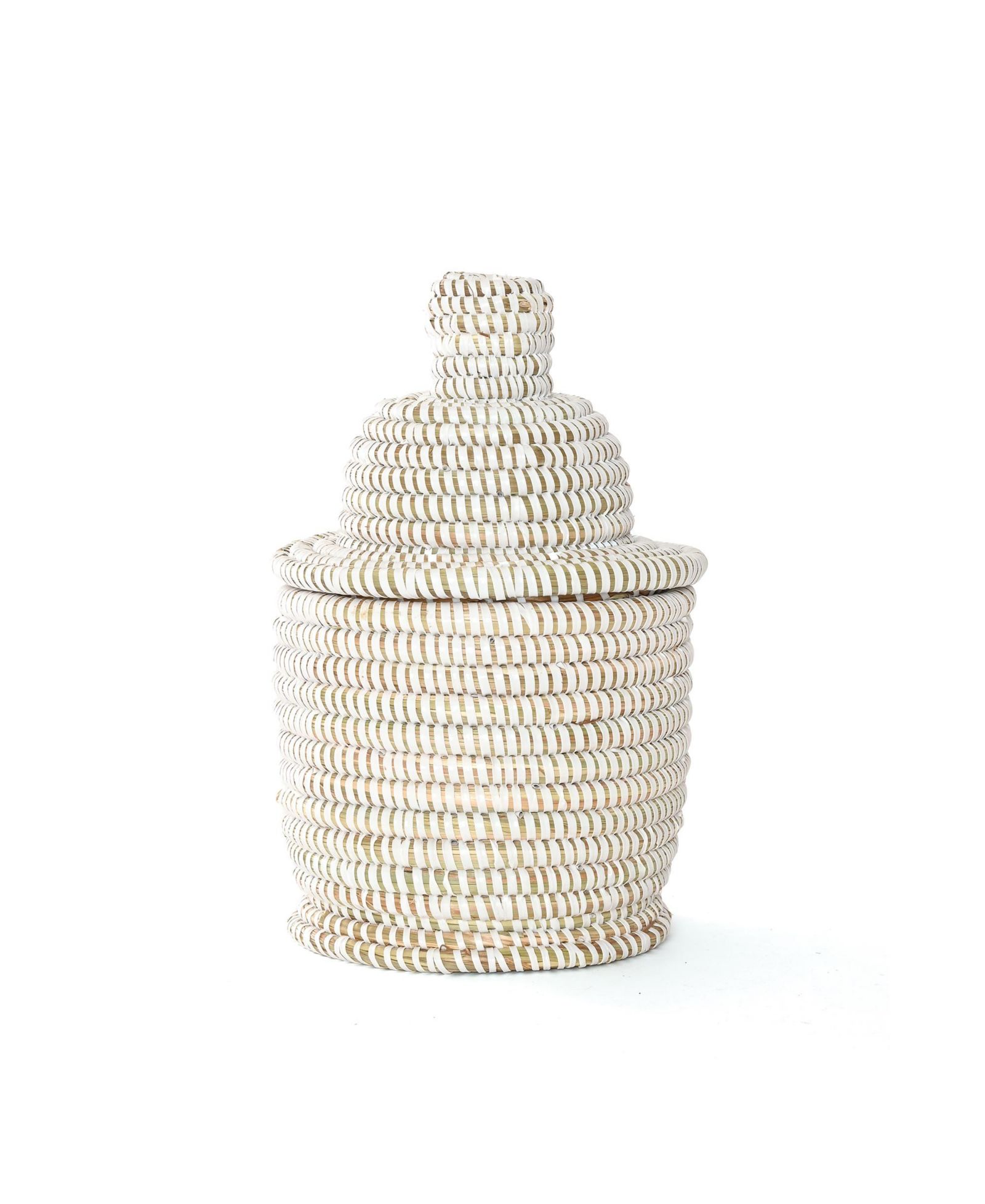 African Modern, Lidded Tower Basket