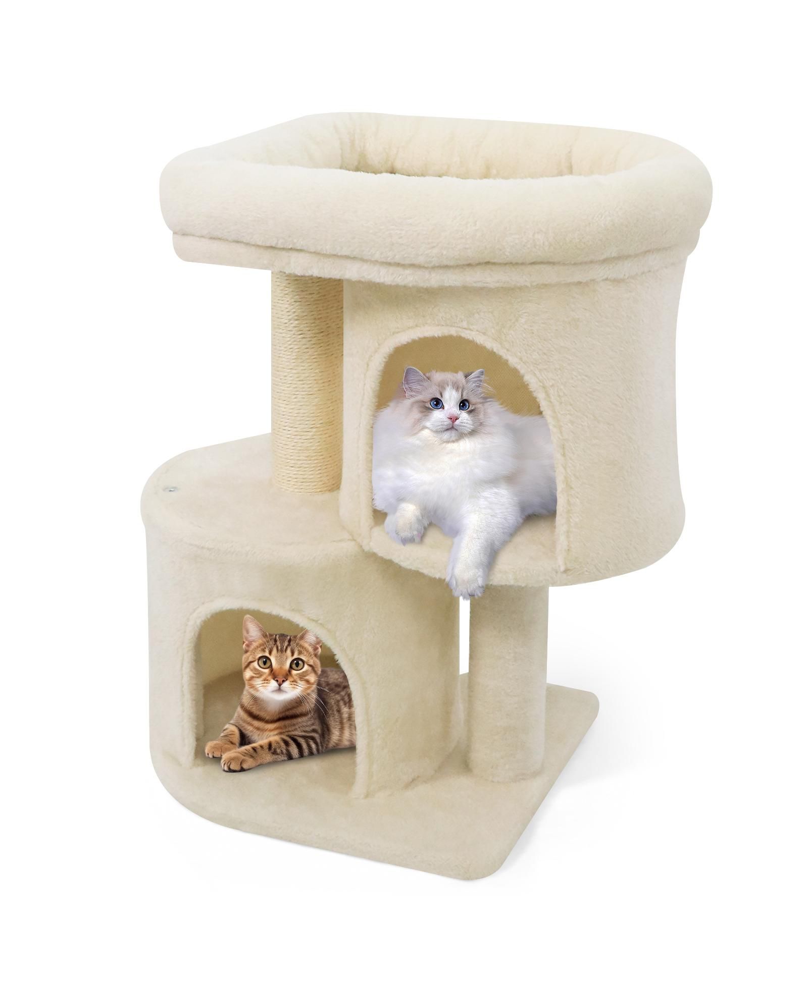 Кошачий игровой комплекс COZITO 26 inch с мягким сиденьем и домиками