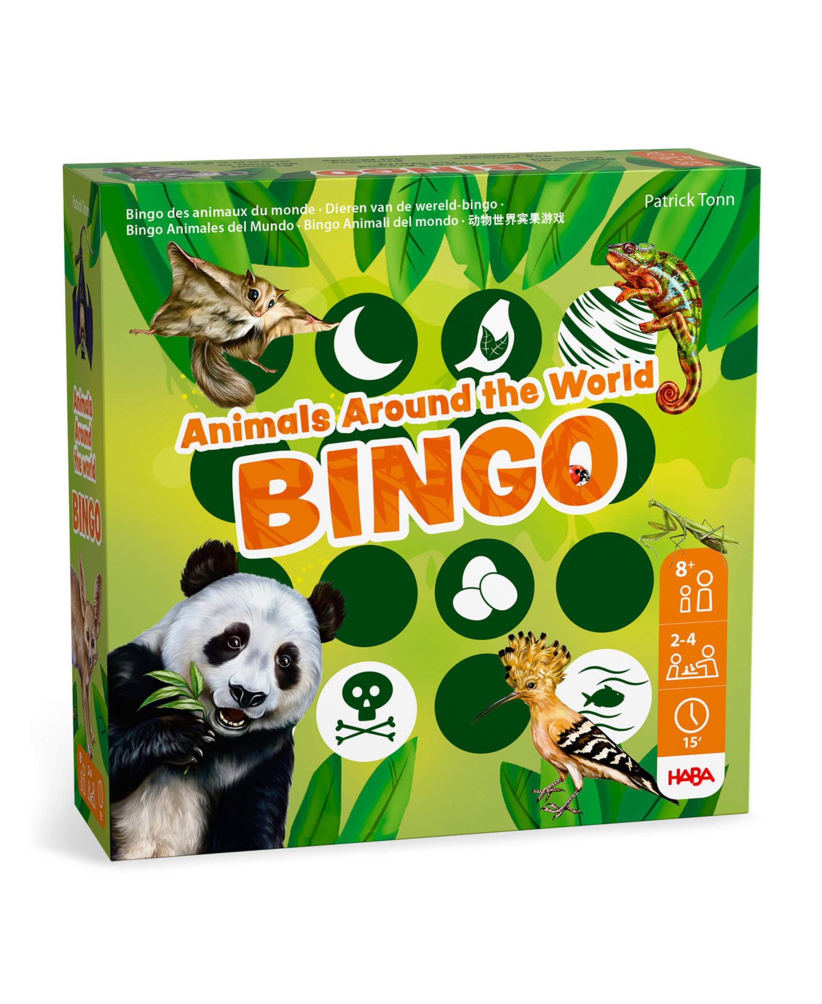Haba Animals of the World Bingo 64-Piece Board Game, Ages 8+