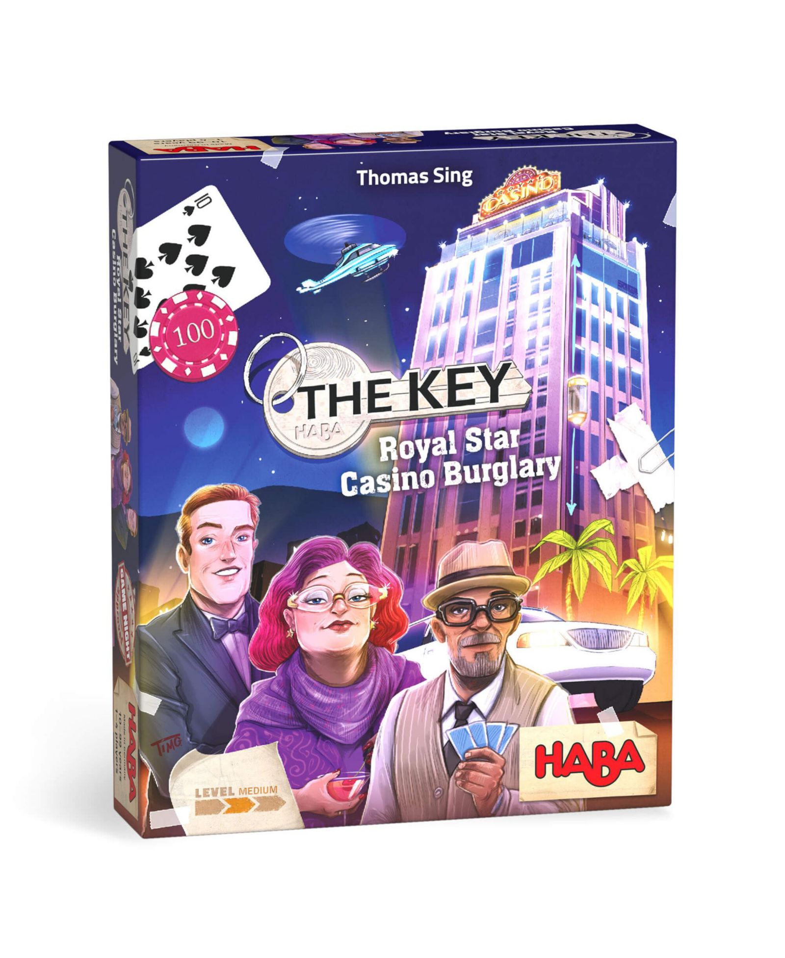 Haba The Key: Королевская звезда. Кража в казино. Детективная настольная игра, от 10 лет
