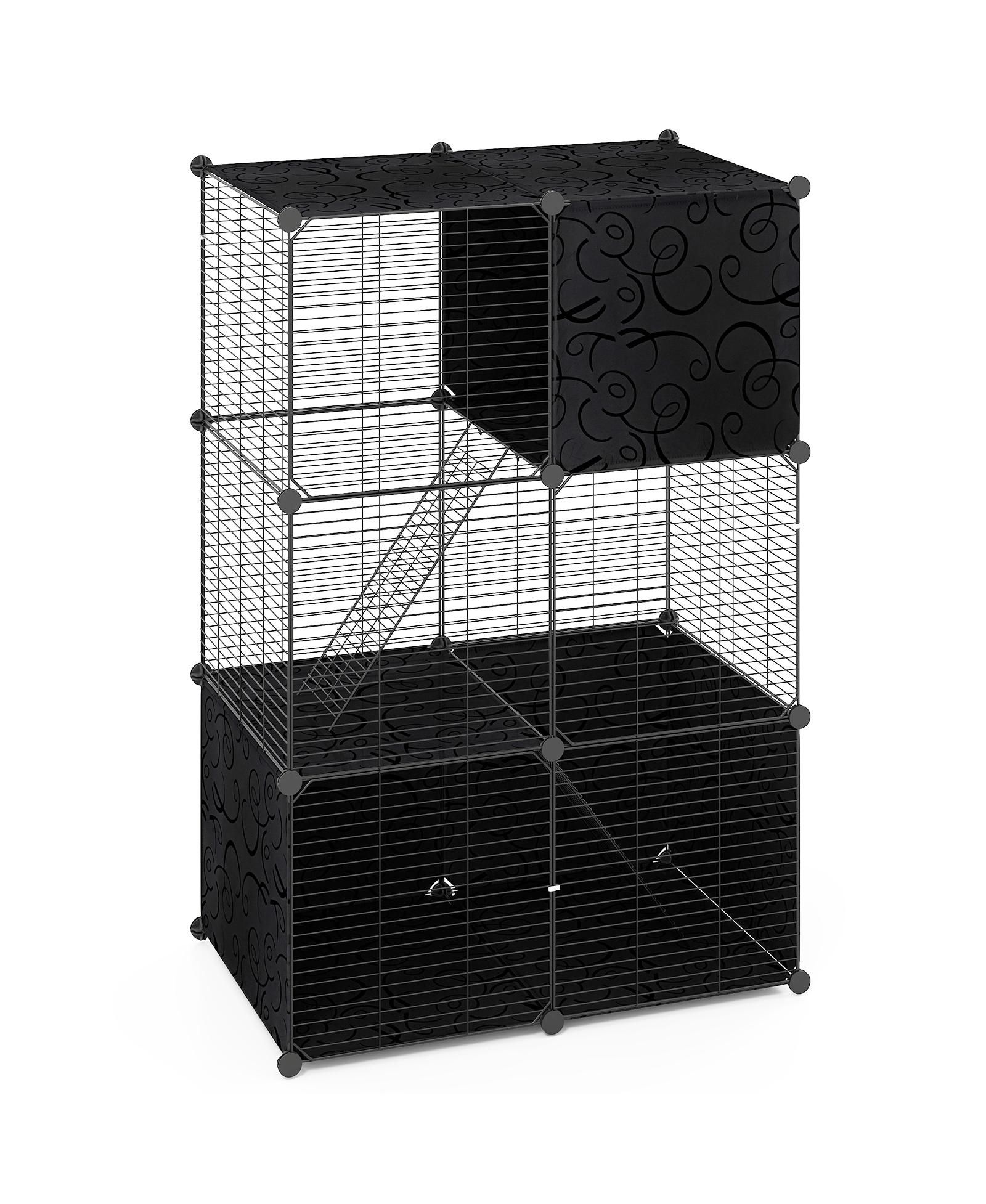 COZITO Cat Tower Multi-Level with 2-Door Condo and Hammock