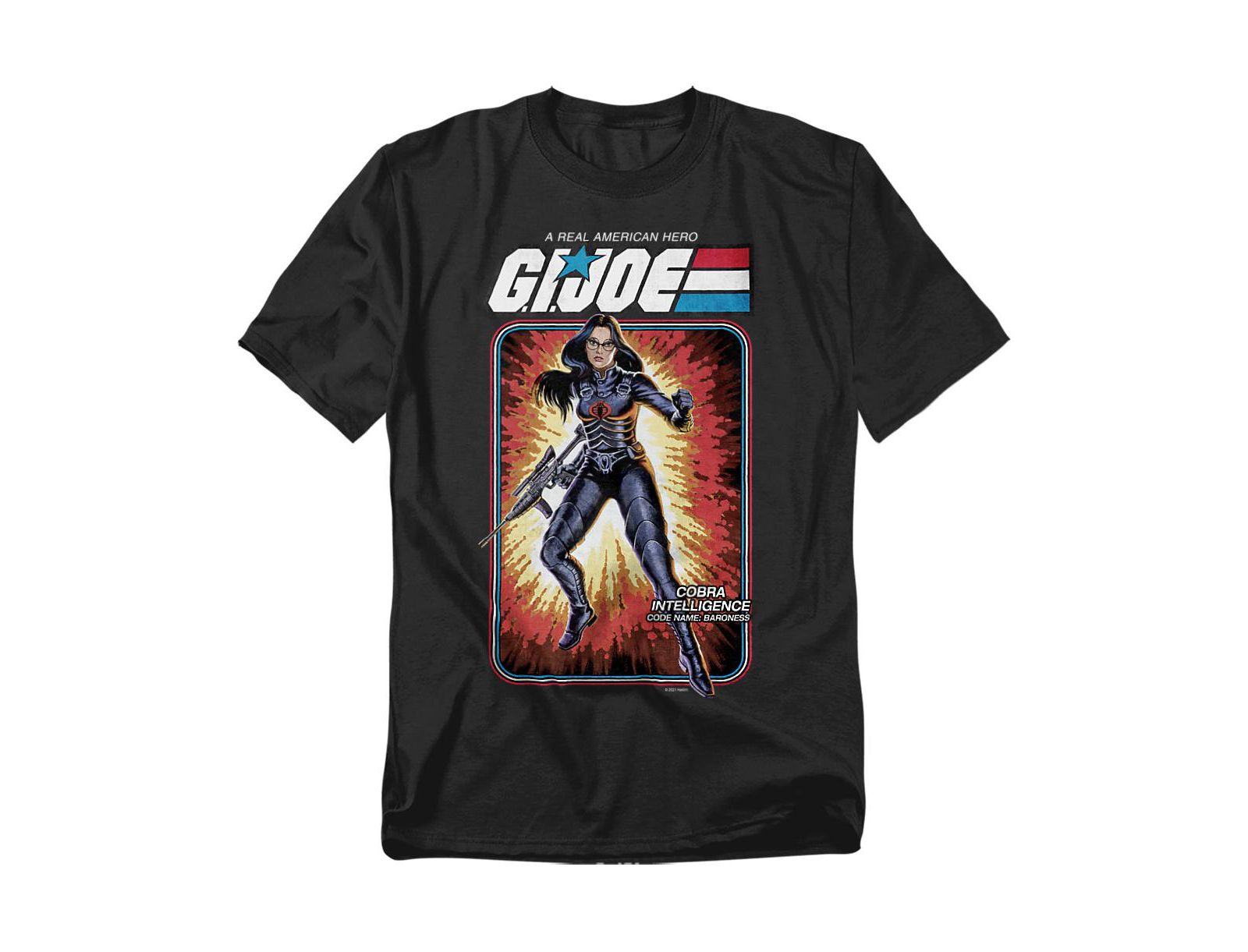 Hasbro+ Men's + G.I. Joe Baroness Card T Shirt