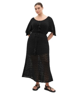 CITY CHIC Женское вязаное платье Cassie Crochet Knit