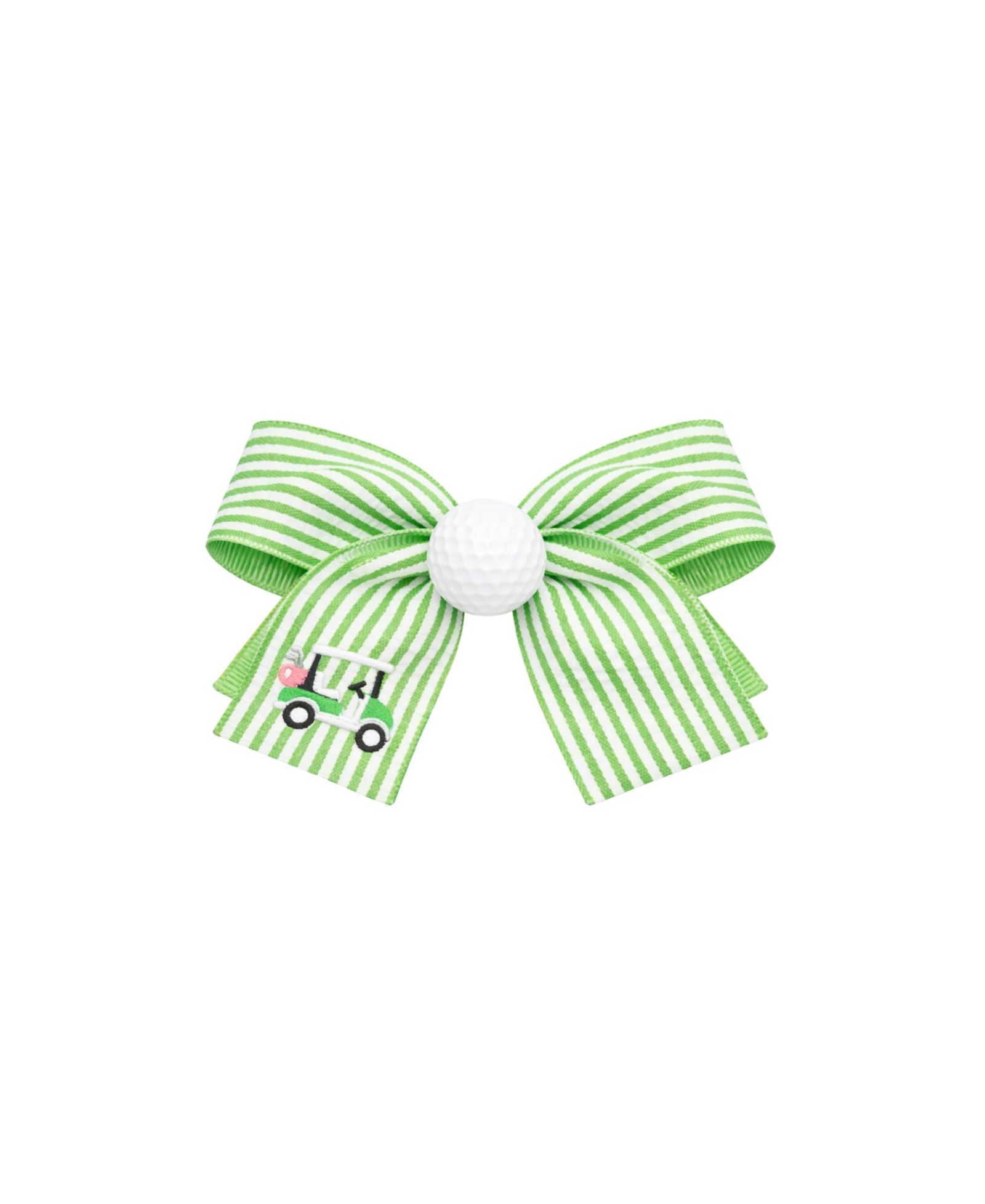 Bits and Bows Little/Big Girls Golf Ball Seersucker Hair Bow
