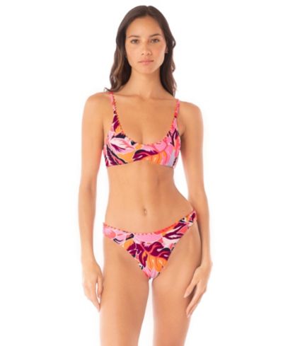 Maaji Women's Coral Leafy Liberties Bikini Top