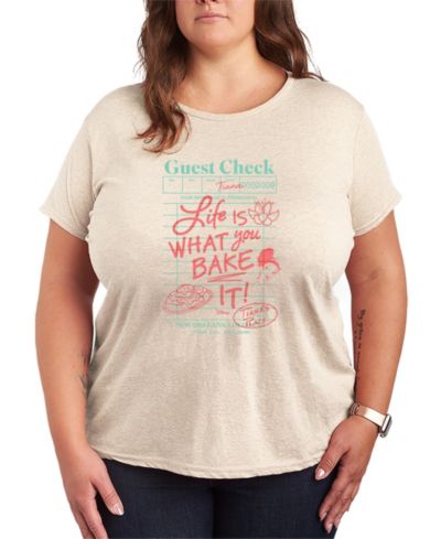 Детская футболка Hybrid Apparel Plus Size Disney Princess Tiana Guest Check Short-Sleeve Graphic T-Shirt