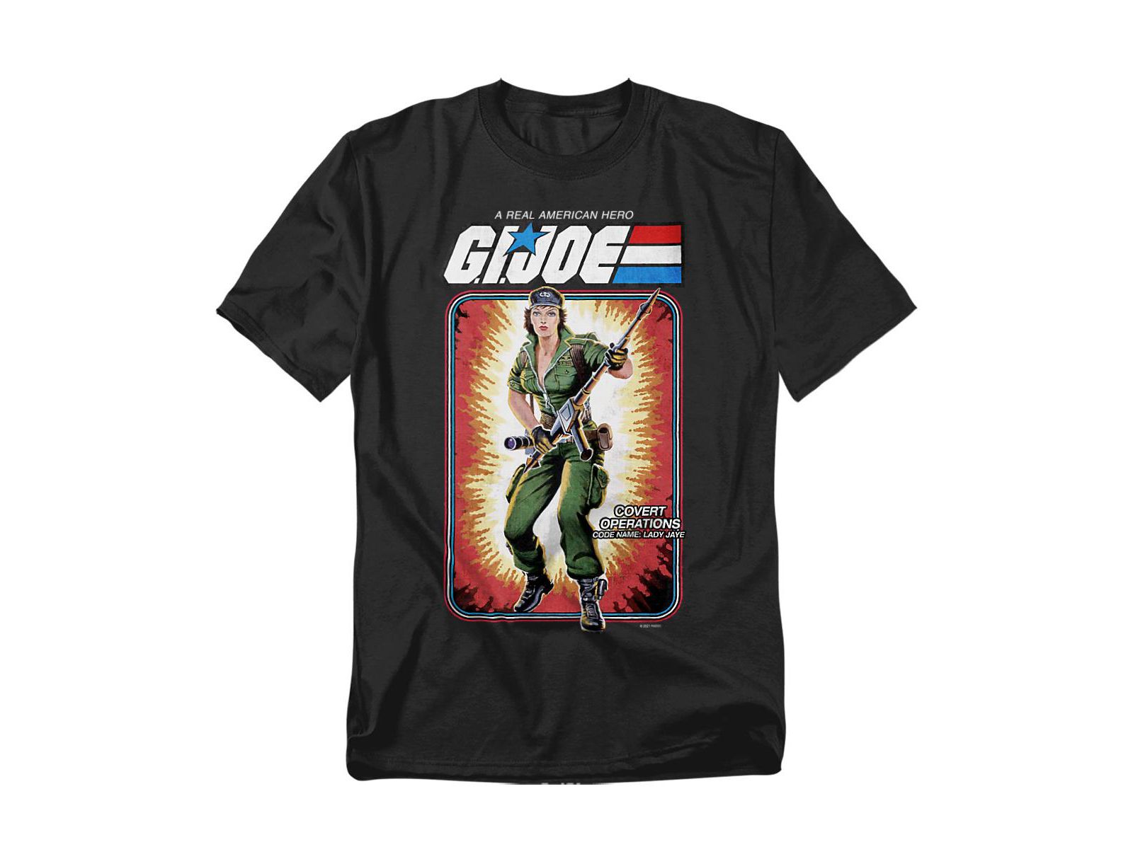 Logovision Men's G.I. Joe Lady Jaye Card T-Shirt