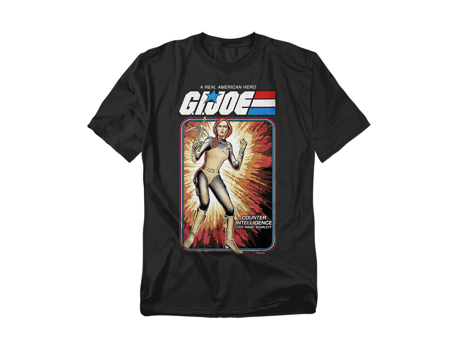 Logovision Men's G.I. Joe Scarlett Card T-Shirt