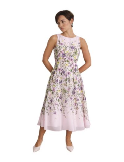 Hobbs London Women's Carly A-Line Midi Dress