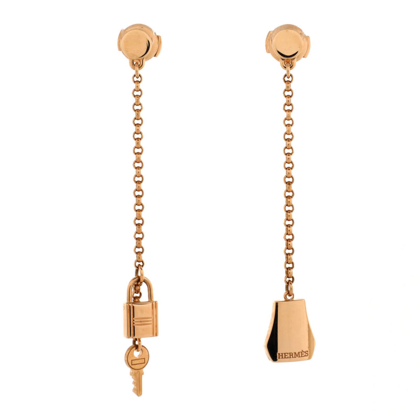 Серьги-подвески HERMÉS Kelly Clochette Drop Earrings