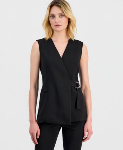 Женская блейзер Anne Klein Sleeveless D-Ring Wrap