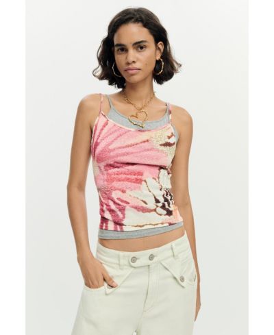 Desigual Женский топ 2-в-1 на бретелях