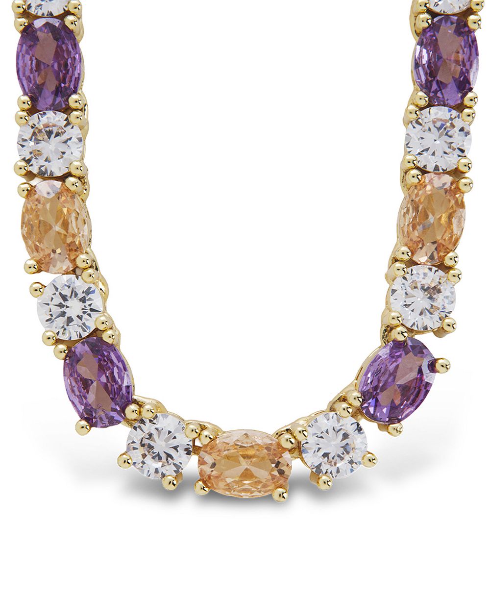 Колье Sterling Forever Rhodium-Plated Brass Ophelia Tennis