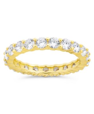 Sterling Forever Gracie Cubic Zirconia Eternity Ring